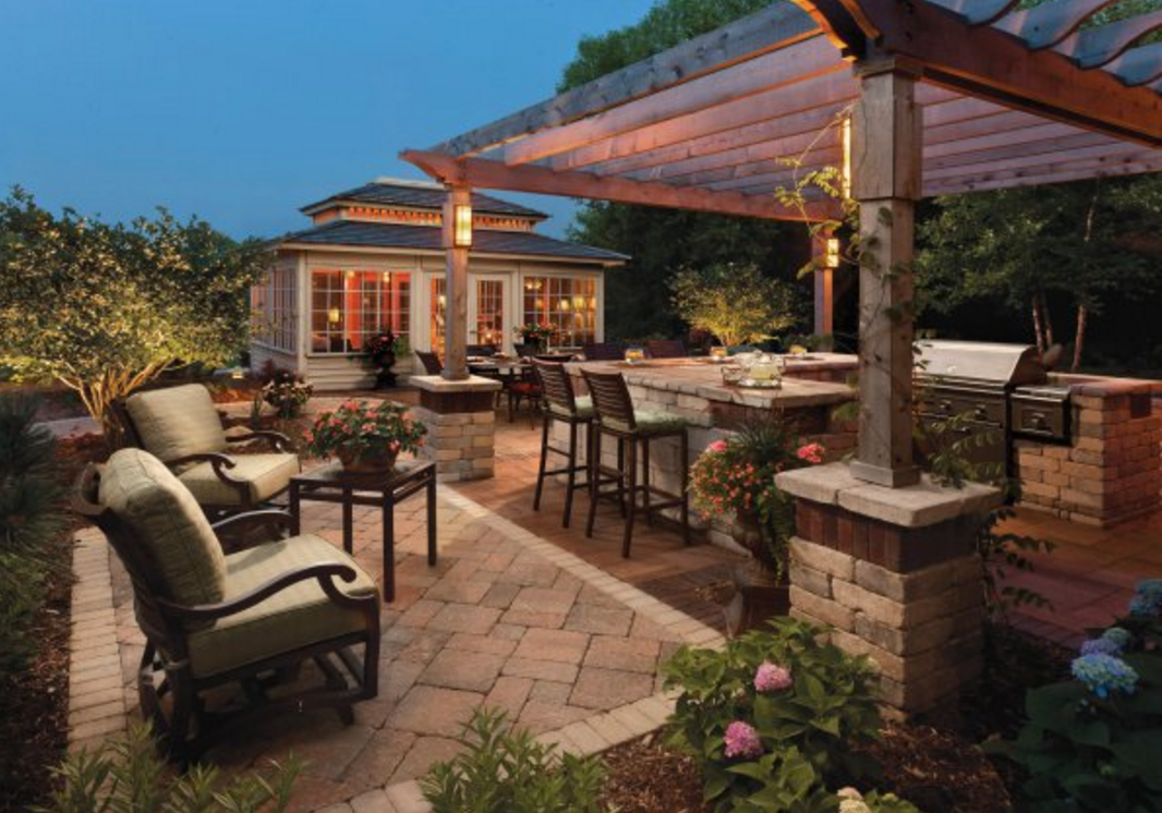 Outdoor Kitchen Design, Landscaping Ideas, Concrete Pavers, NY, NJ, PA, CT