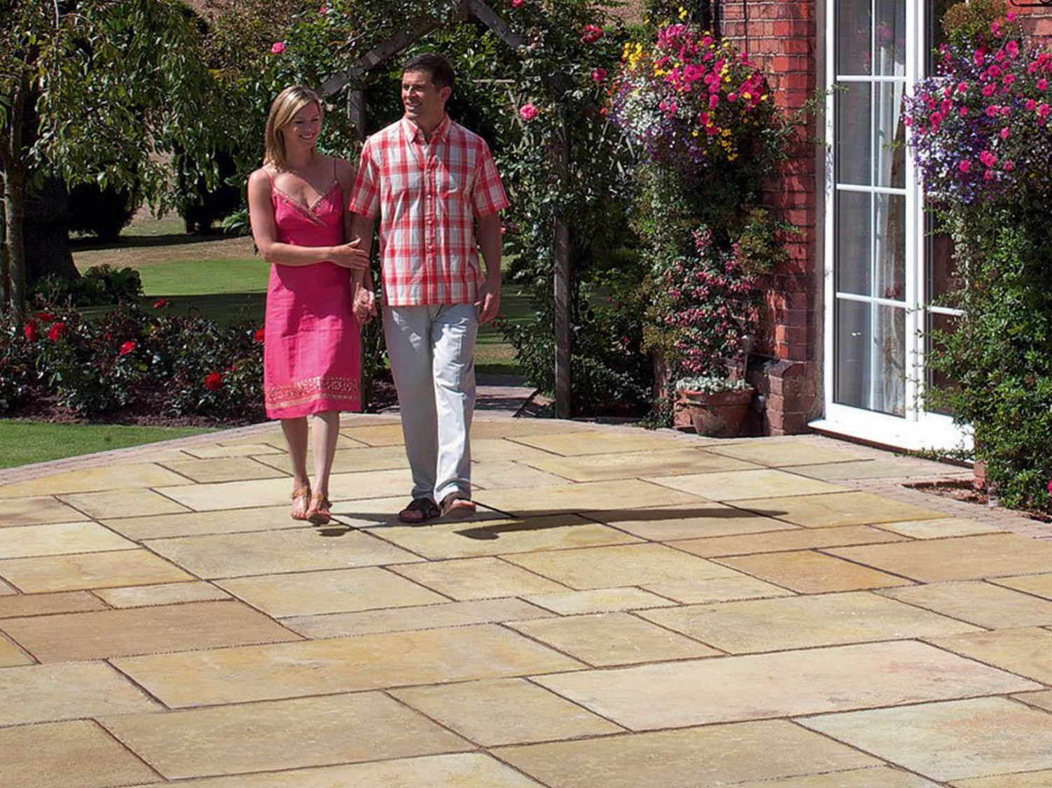 how to install flagstone, natural stone, patio design