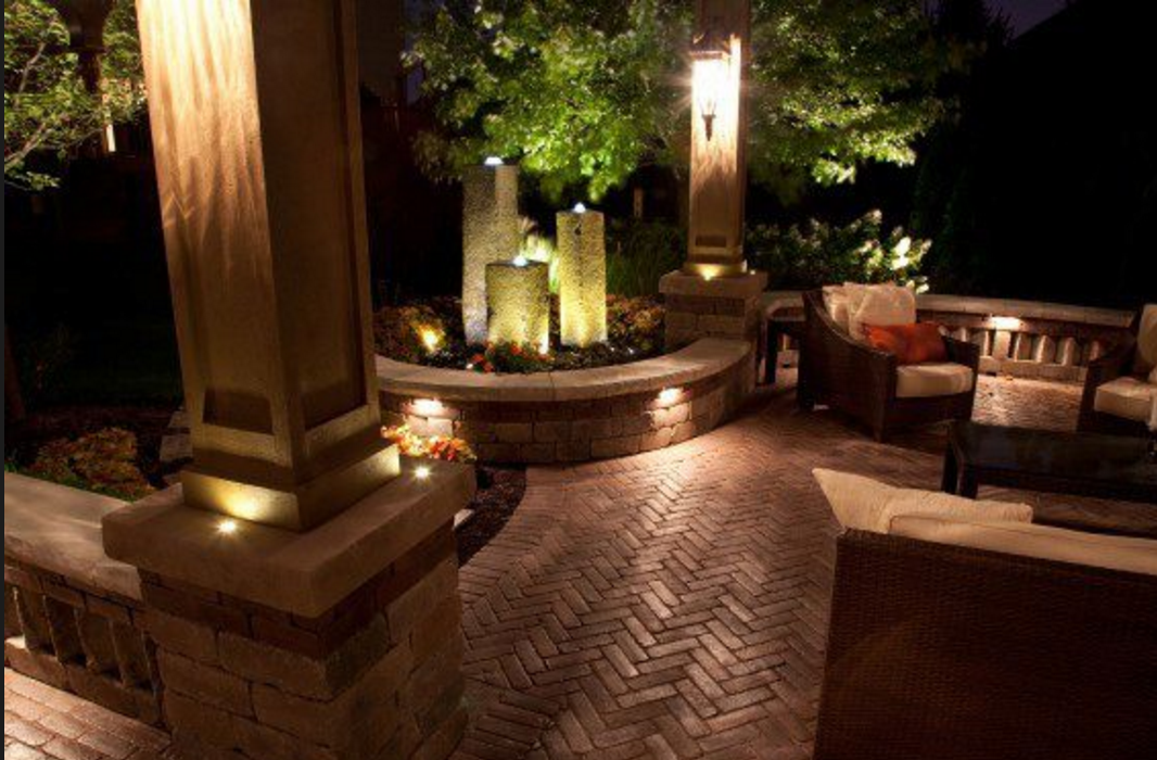 Landscape Lighting for Water Features and Patios 