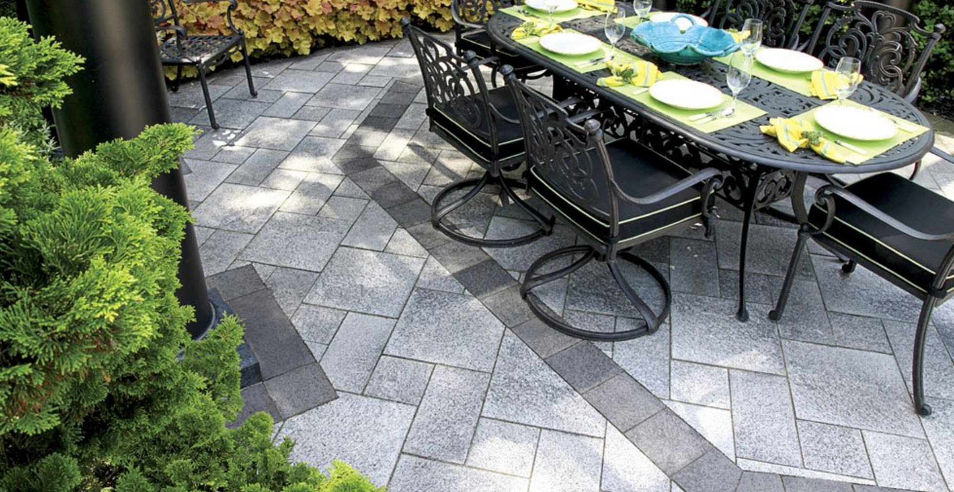 concrete paver, landscaping ideas in Durham, On