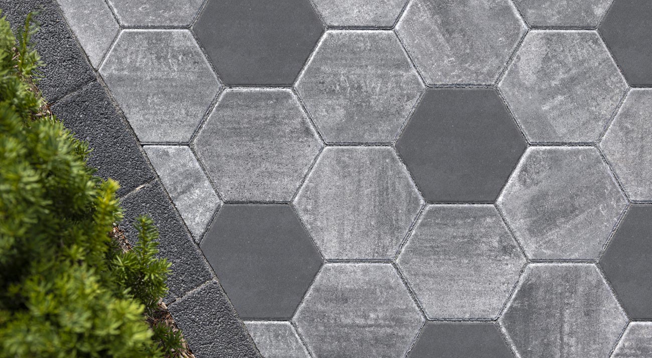 Hex Paver GraniteBlend Closeup