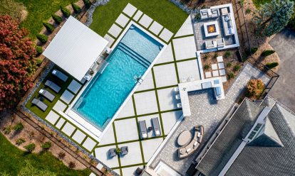 Biophilic design inspired pool deck project