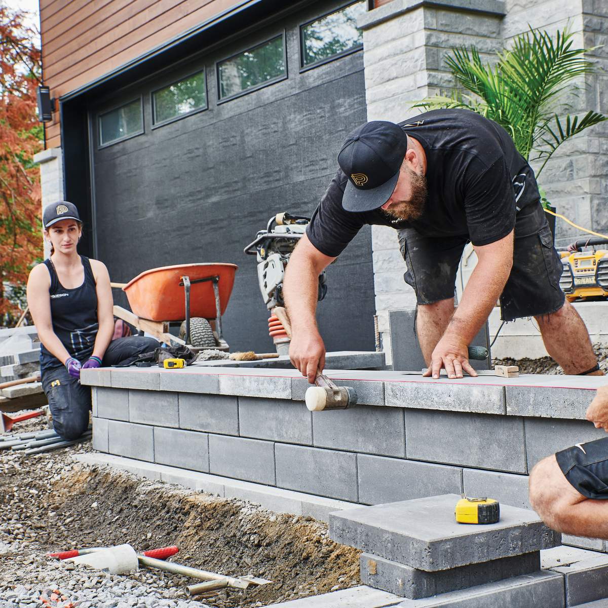 Retaining Wall Installation