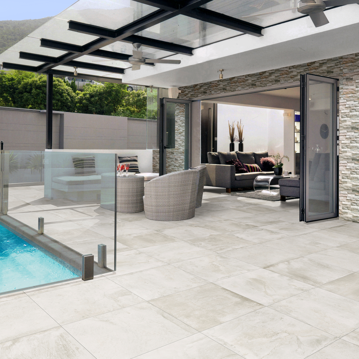 Square POR GothamBianco Patio PoolDeck