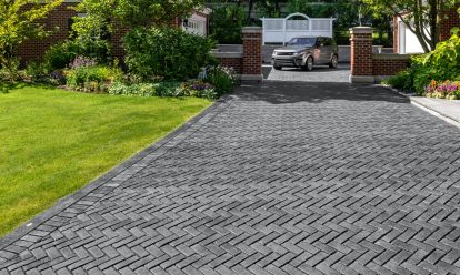 Interlocking Unilock Permeable Paver Driveway