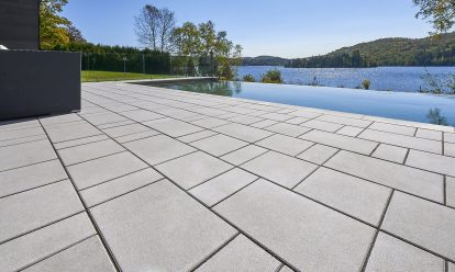 Pool Deck using Unilock products