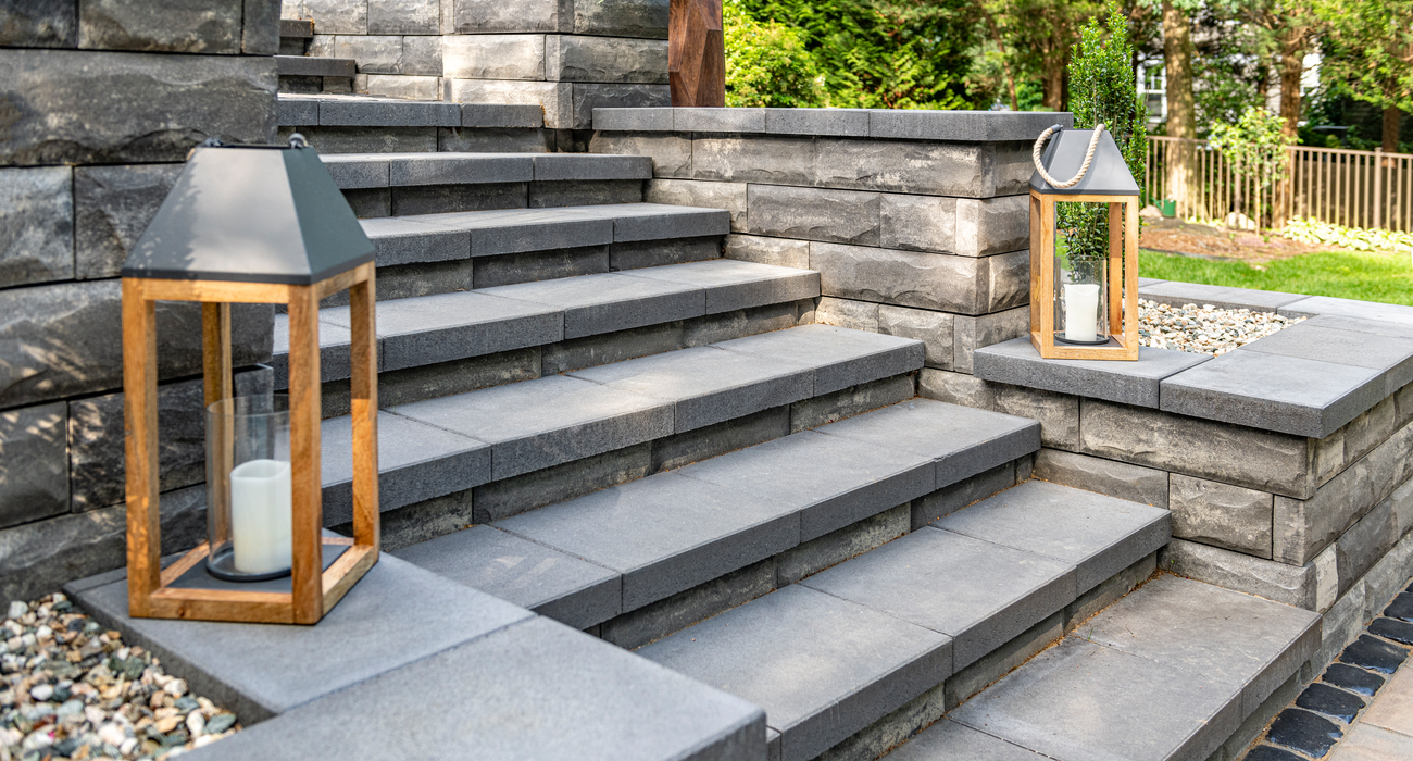 Front Entryway Stone Steps