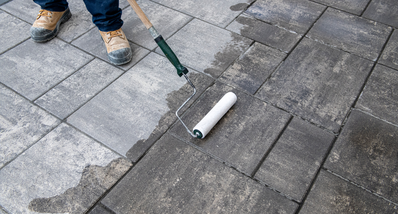 Sealing pavers