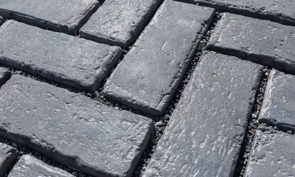 Permeable paver closeup shot