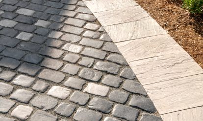Paver walkway with border inspiration