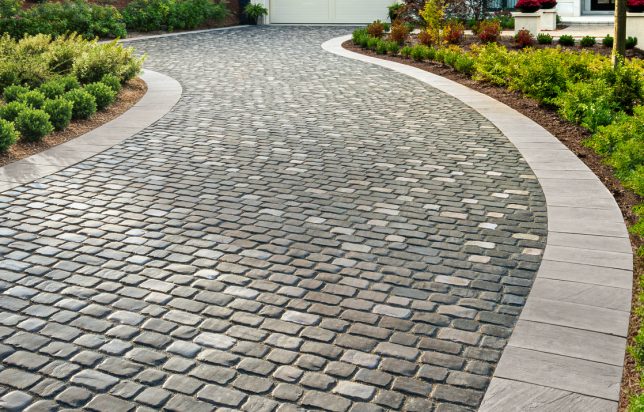 Curved paver driveway inspiration