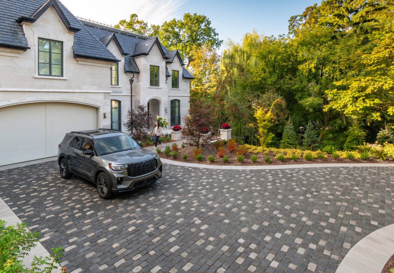 Paver driveway pattern inspiration