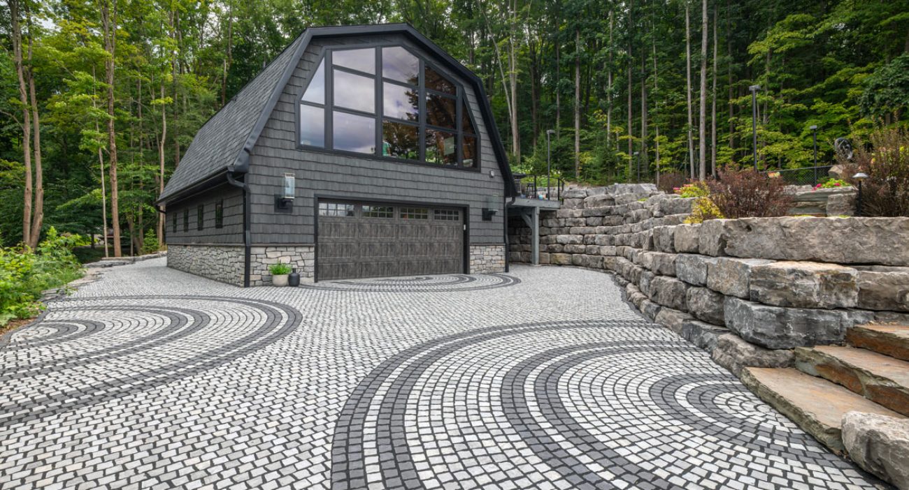 Nordic Cobble paver driveway inspiration