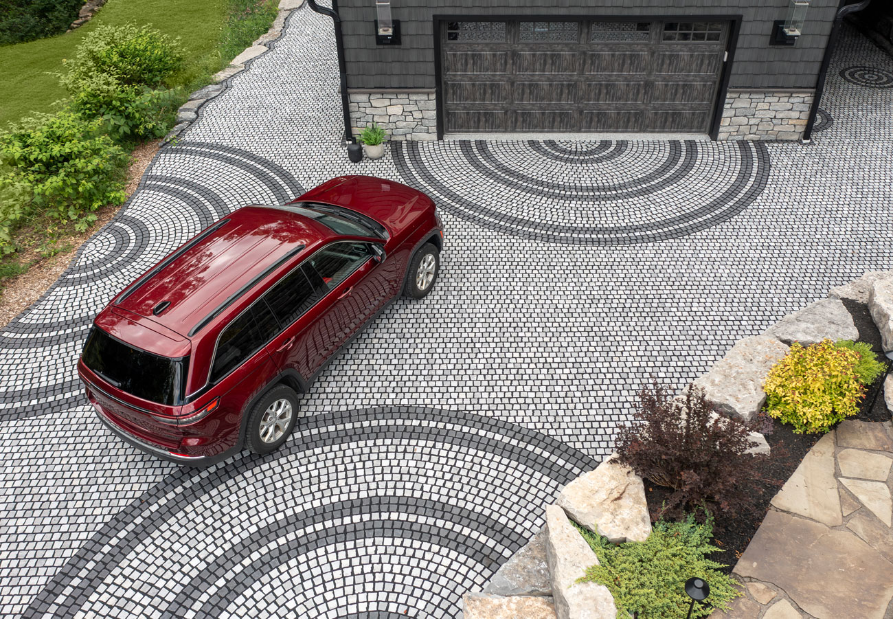 Nordic Cobble paver driveway inspiration