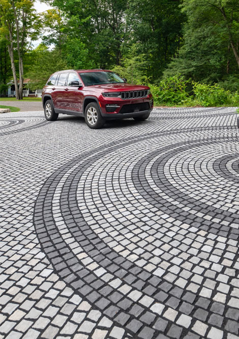 Nordic Cobble paver driveway inspiration