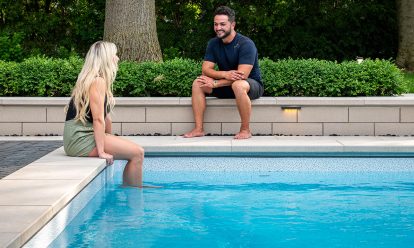Pool coping ideas for a beautiful outdoor living space.